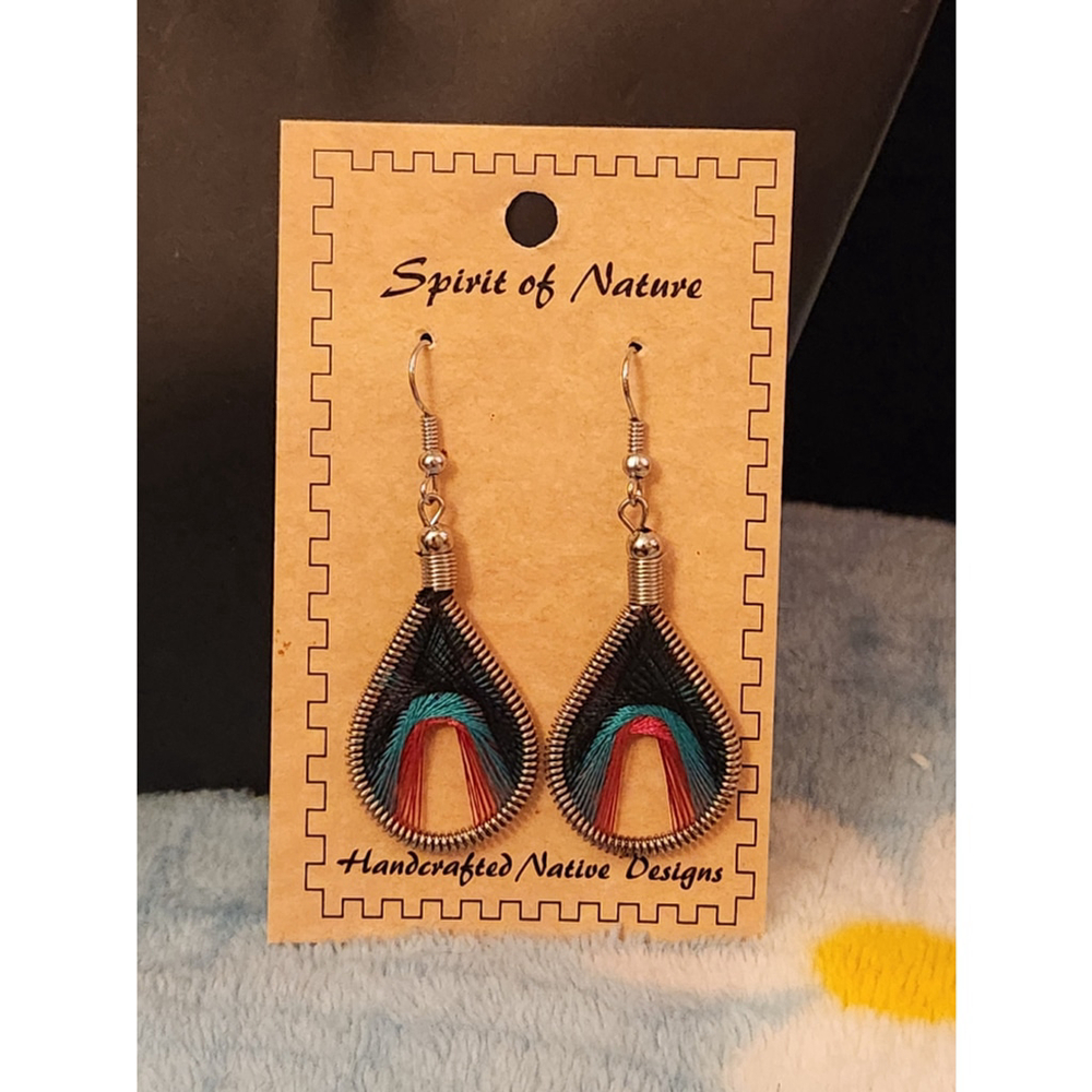 Spirit of Nature Hand Woven Dangle Earrings Bohemian Style
